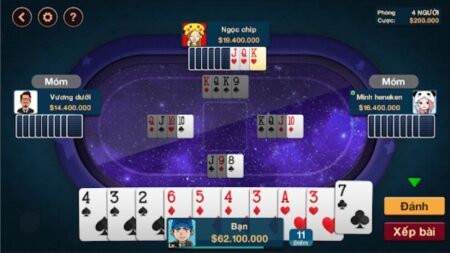 Bài phỏm là một trong những trò chơi bài phổ biến tại các sòng bài trực tuyến